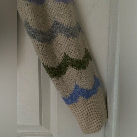 Dreamers By Debut Wavy Pattern Crewneck Sweater Size S - Picture 4 of 8